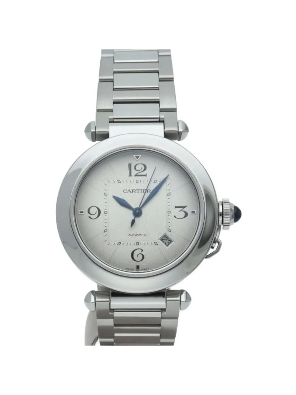 Cartier Pasha de Cartier Watch 41 Band SS Silver Polished